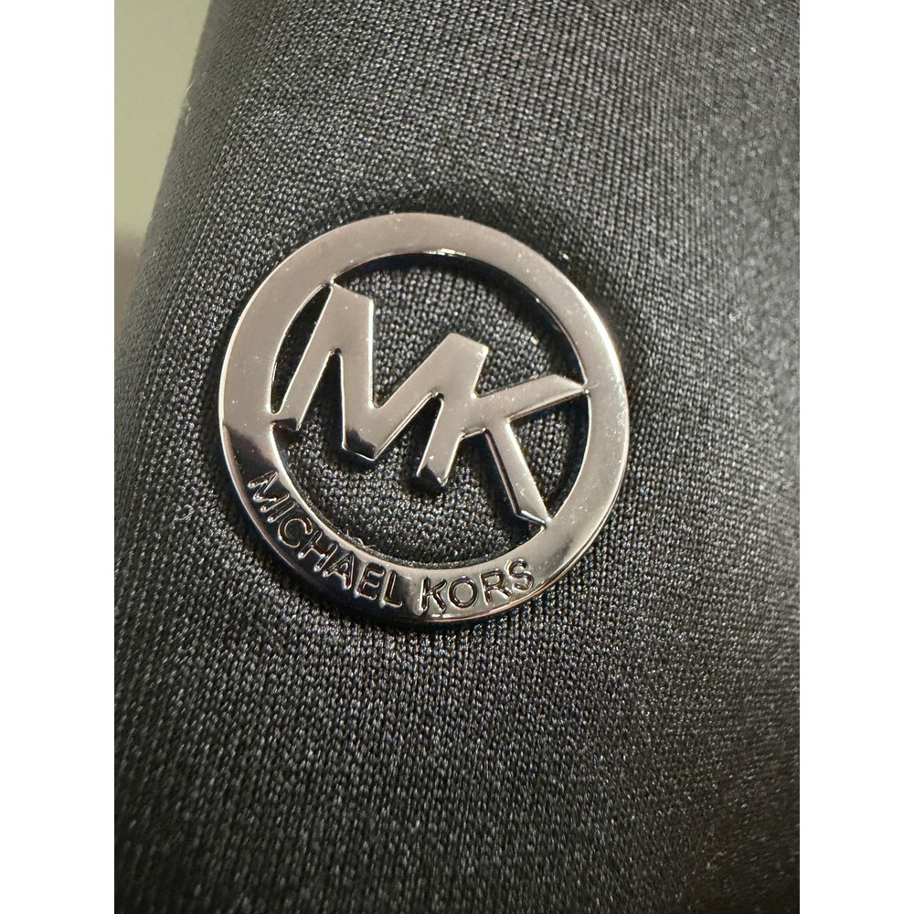 Michael Kors Black Puffer Belted Hooded Winter Jacket Women Size S - Picture 8 of 9